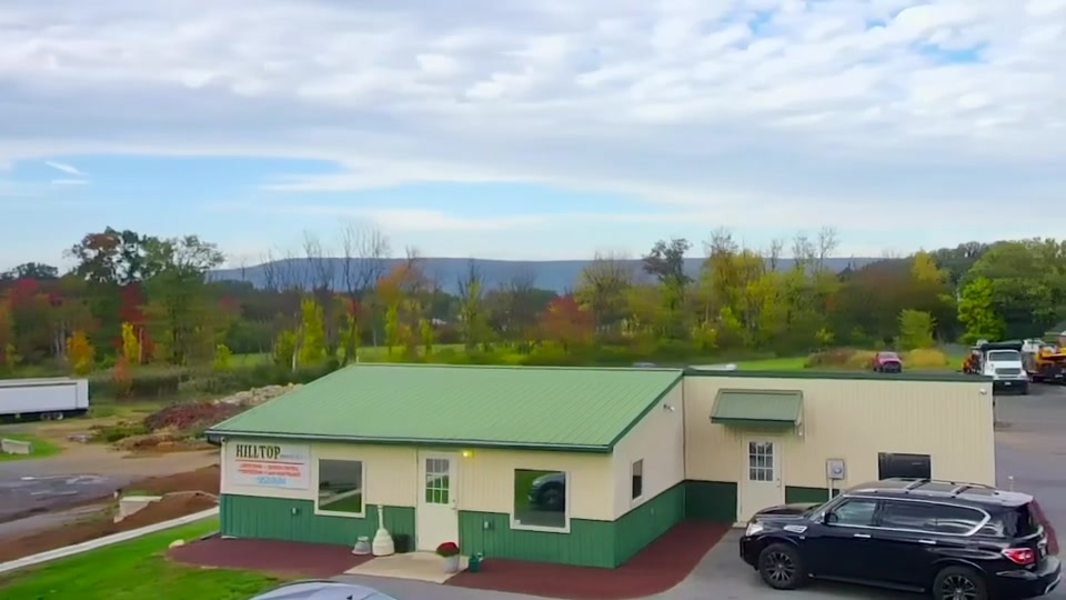 The Hilltop Service office and yard on Hughes Hill Road